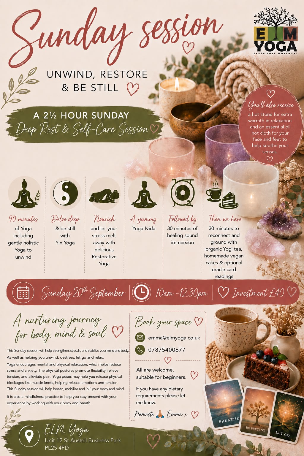 Unwind Restore and be Still with Emma